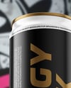 8.5oz Aluminium Can with Matte Finish on the Block Mockup