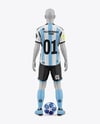Soccer Kit w/ Mannequin Mockup - Back View