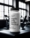 Plastic Pill Bottle Mockup