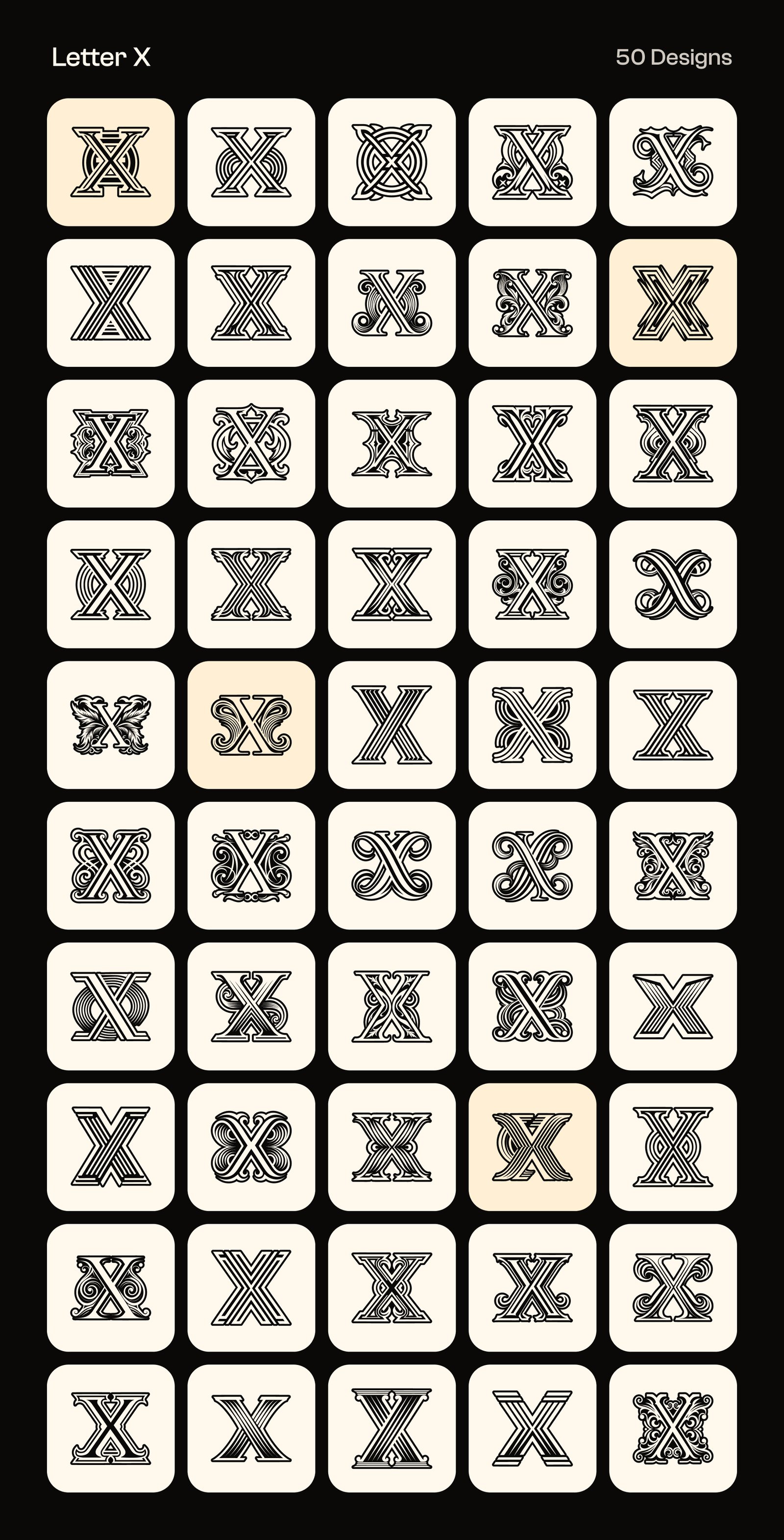 Alphabet Letters Logo Bundle