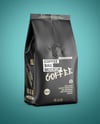Matte Coffee Bag Mockup - Half Side view