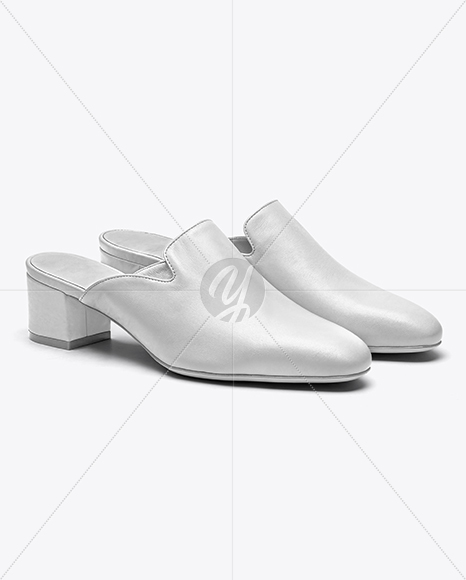 Pair of Mules Shoes Mockup