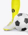 Kids Soccer Kit w/ Mannequin Mockup - Half Side View