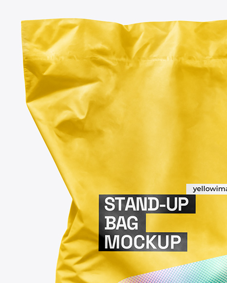 Matte Stand-Up Bag Mockup