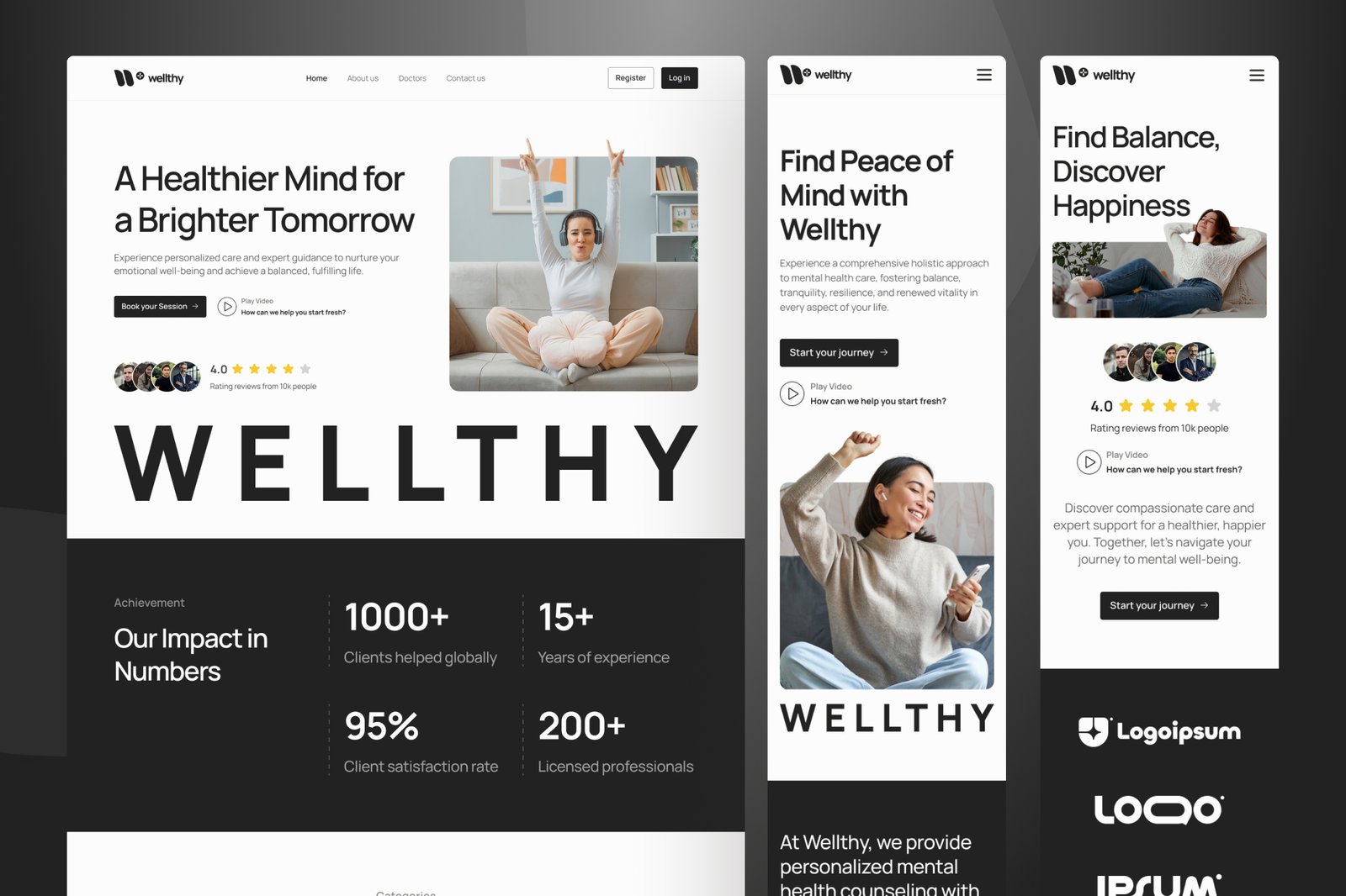 Wellthy - Mental Health Website