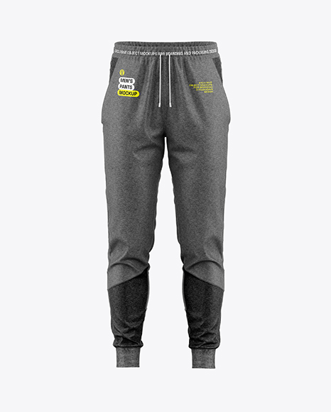 Heather Men’s Pants Mockup - Front View
