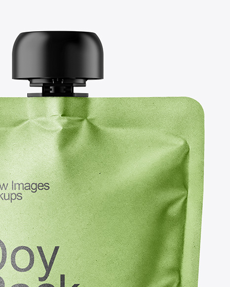 Kraft Paper Doy Pack Mockup