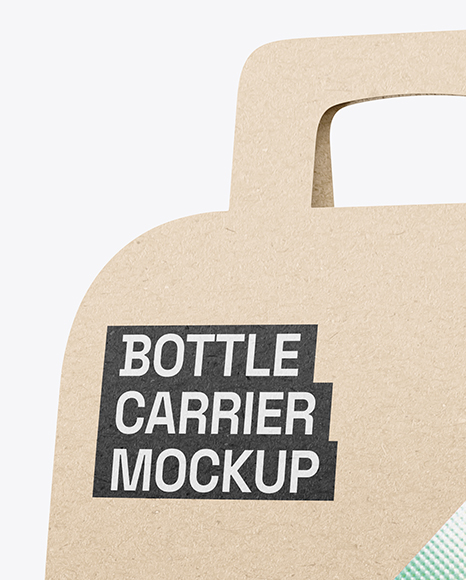 Kraft Paper Bottle Carrier Mockup