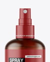 Frosted Amber Spray Bottle Mockup