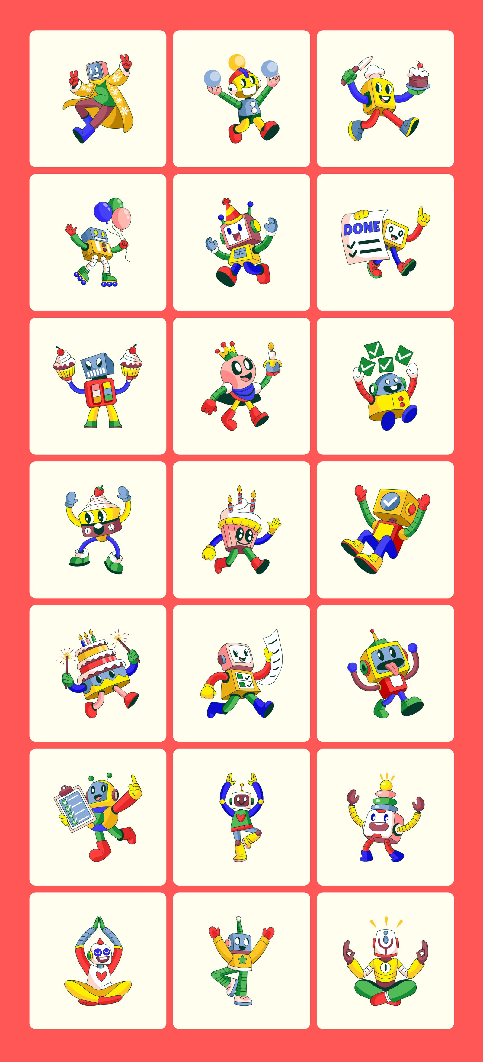 Everyday Bots Illustration Bundle