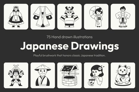 Japanese Drawing Illustration - Graphics