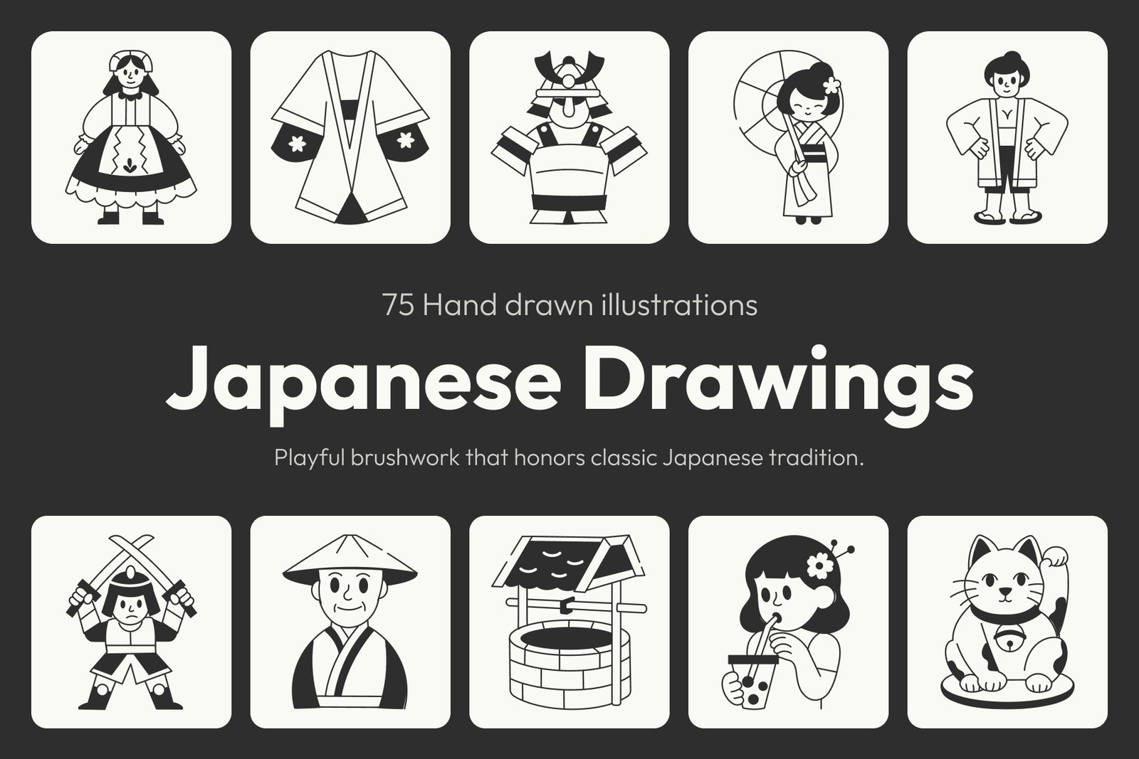 Japanese Drawing Illustration