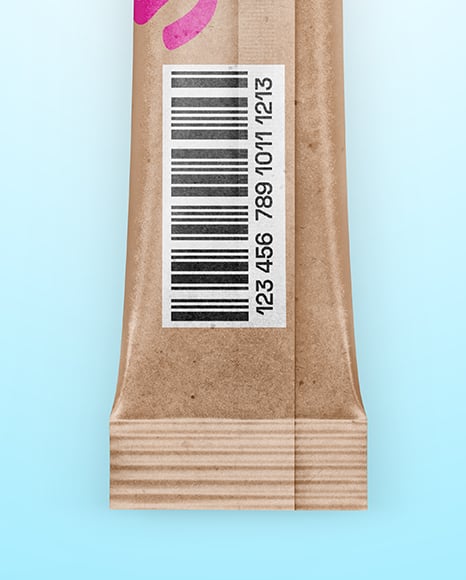 Kraft Stick Sachet Mockup
