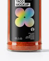 Glass Jar with Taco Seasoning Mockup