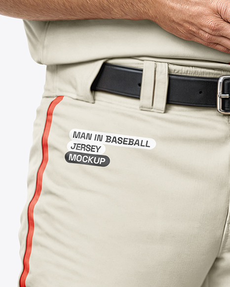 Baseball Player Wearing a Jersey and Cap Hollding a Ball Mockup