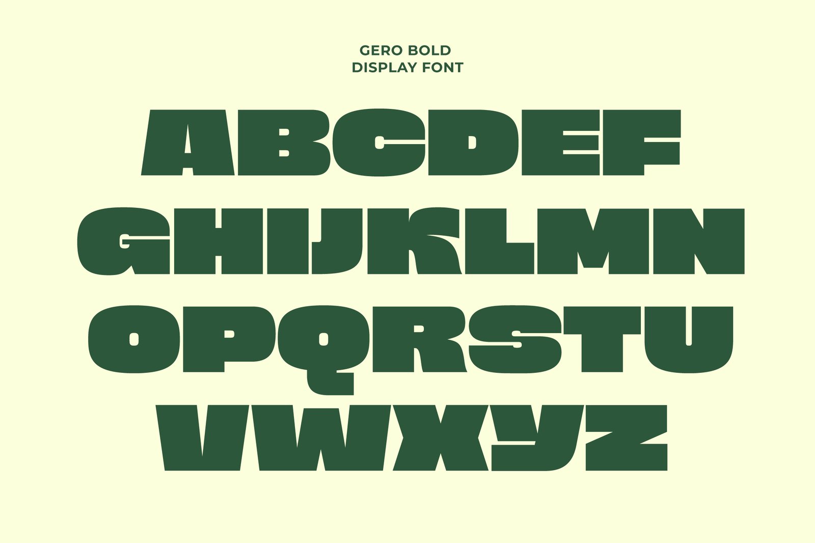 Gero - Bold Font
