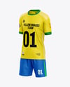Soccer Kit Mockup - Half Side View