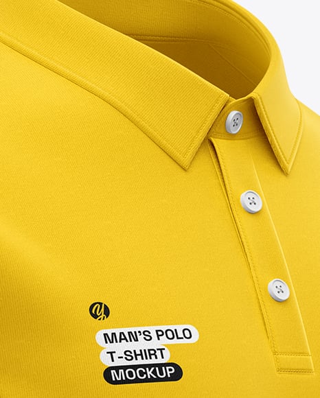 Men's Casual Polo Shirt Mockup