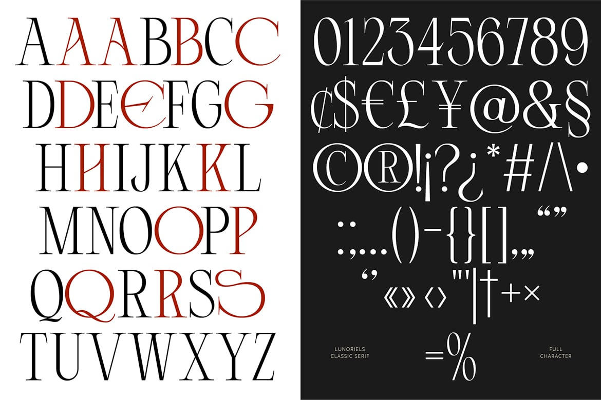 Lunoriels – Classic Serif Font