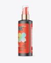 Matte Cosmetic Bottle with Pump Mockup