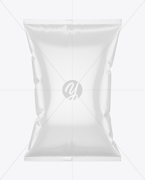 Glossy Snack Pack Mockup - Front View