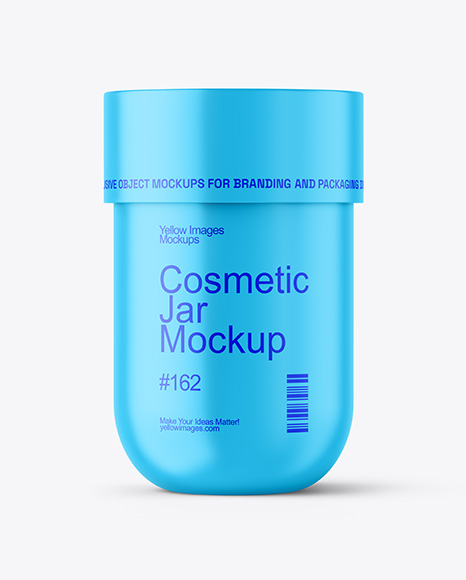Matte Cosmetic Jar Mockup