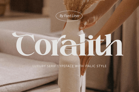 Coralith - Luxury Serif Font - Magazine font