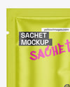 Glossy Sachet Mockup