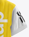 Soccer Polo Jersey on a Wooden Hanger Mockup