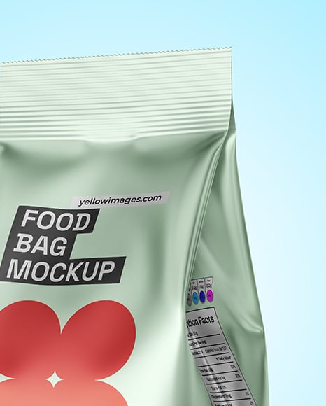 Matte Metallic Package Mockup