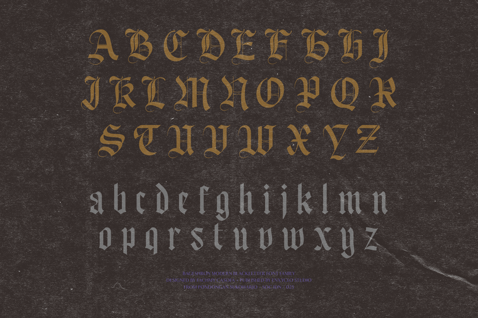 Bageshron Blackletter Font Family