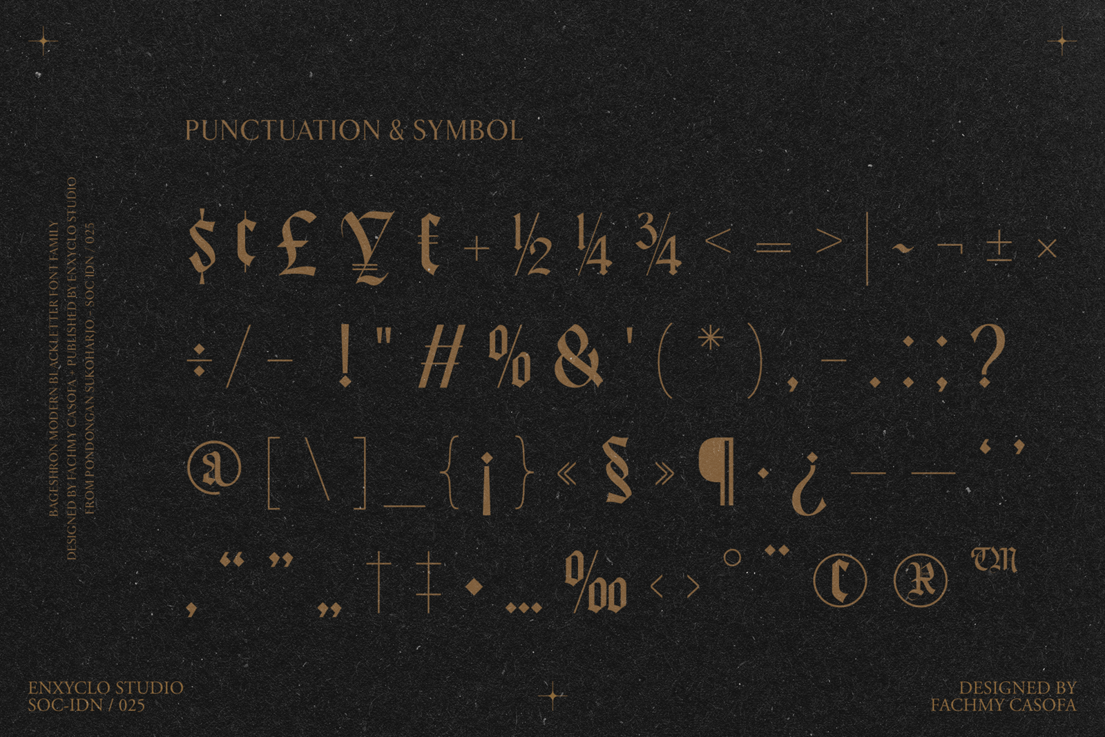 Bageshron Blackletter Font Family