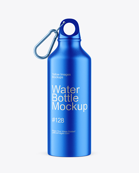 Aluminum Water Bottle Mockup