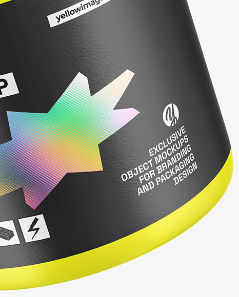 Matte Plastic Jar Mockup