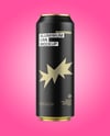 550ml Matte Aluminium Drink Can Mockup