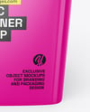 Plastic Food Container with Transparent Lid Mockup