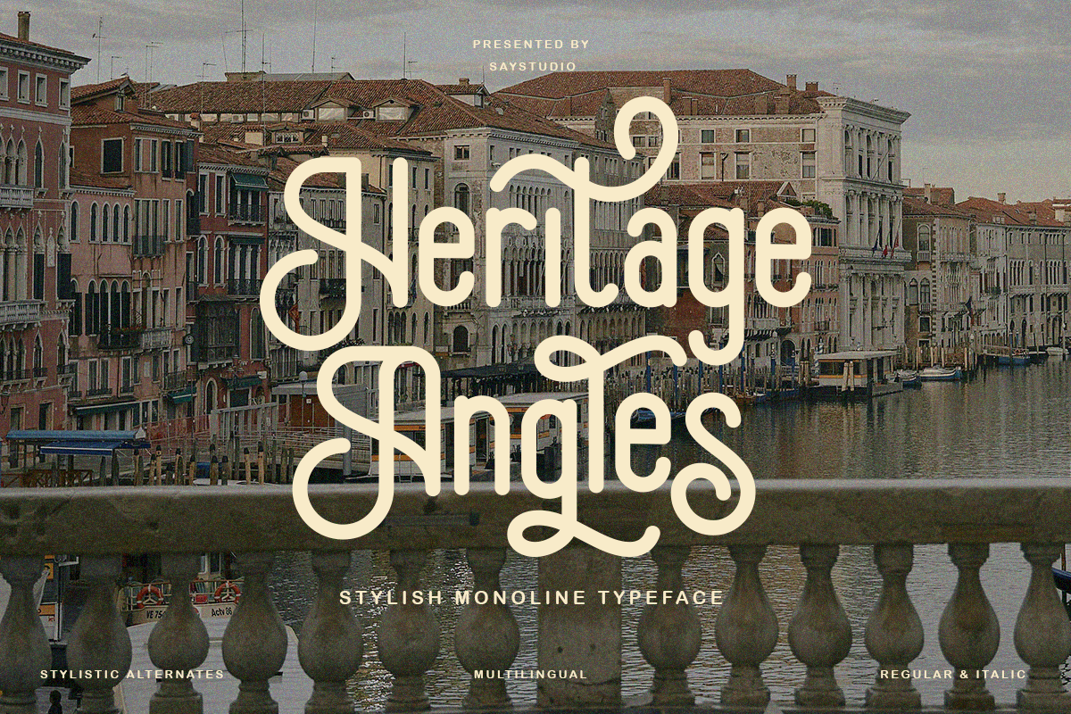 Heritage Angles Font