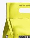Metallic Coffee Bag Mockup – Half Side View