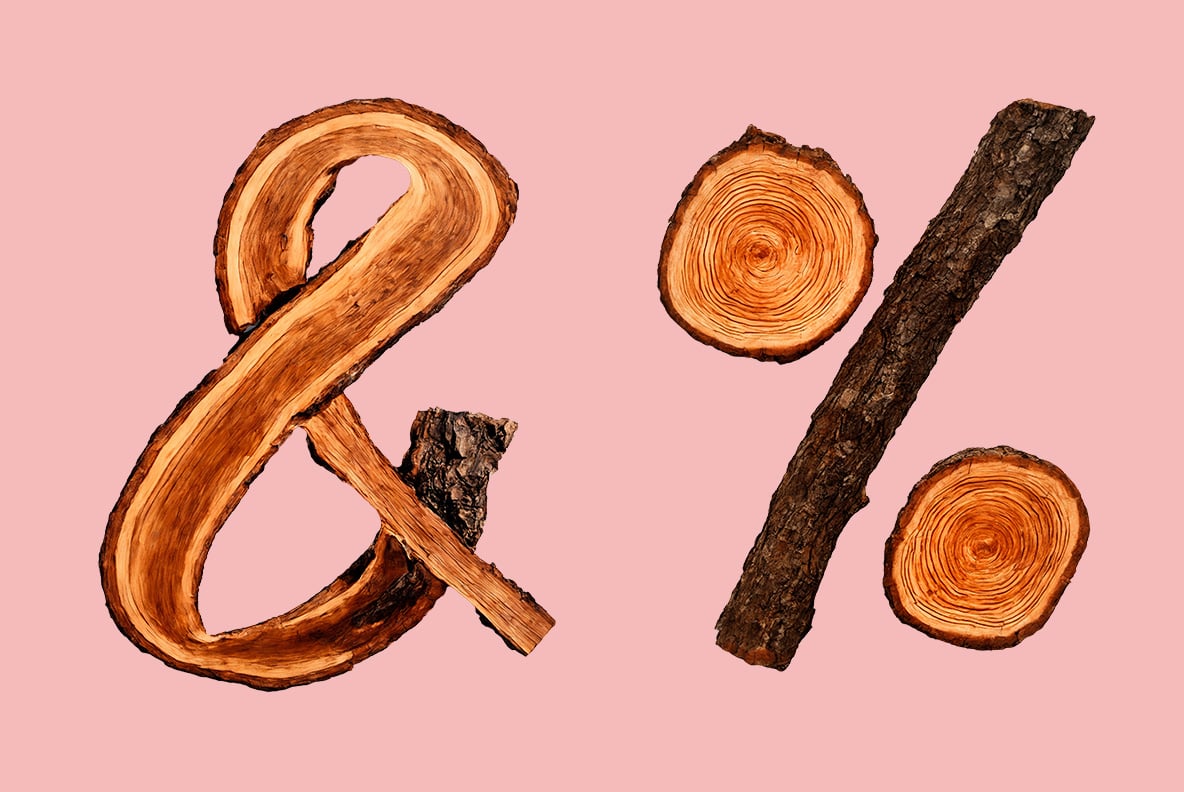 Wood Log Font