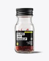 Glass Jar with Saffron Threads Mockup