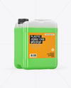 Transparent Plastic 5L Jerrycan Mockup