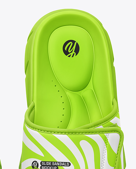 Pair of Velcro Slide Sandals Mockup