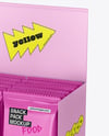 Display Box with Matte Snacks Mockup