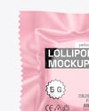Matte Lollipop Sachet Mockup