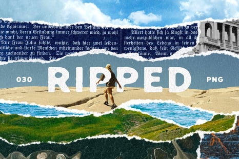 RIPPED Paper Elements Collection - Design Elements