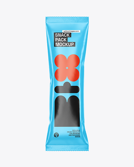 Glossy Snack Pack Mockup