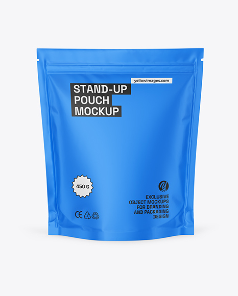 Matte Stand-up Pouch Mockup