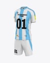 Soccer Kit Mockup - Half Side View