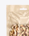 Kraft Package with Pistachios Mockup
