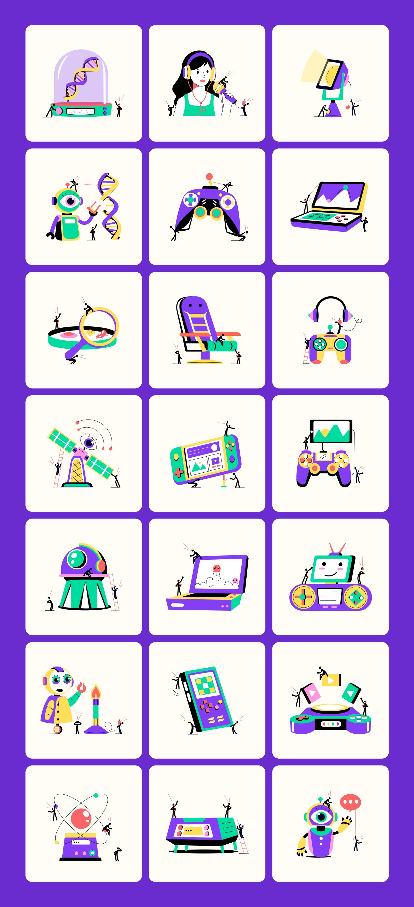 Technology and Innovation Illustrations Bundle